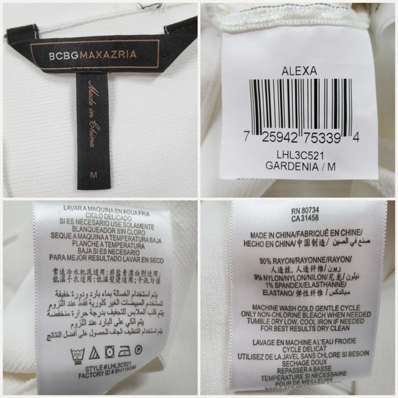 BCBGMAXAZRIA Alexa Knit Essential Bandage Pencil Skirt Women’s Size Medium - Picture 11 of 12